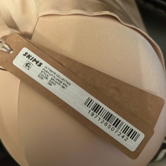 NWT Ultimate Collection Teardrop Underwire Push-Up Bra size 38B color is sand - Picture 7 of 10